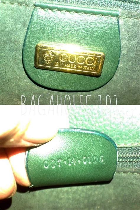 bagaholic gucci serial number